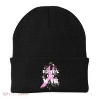 Ready For War Breast Cancer Beanie thumb 0