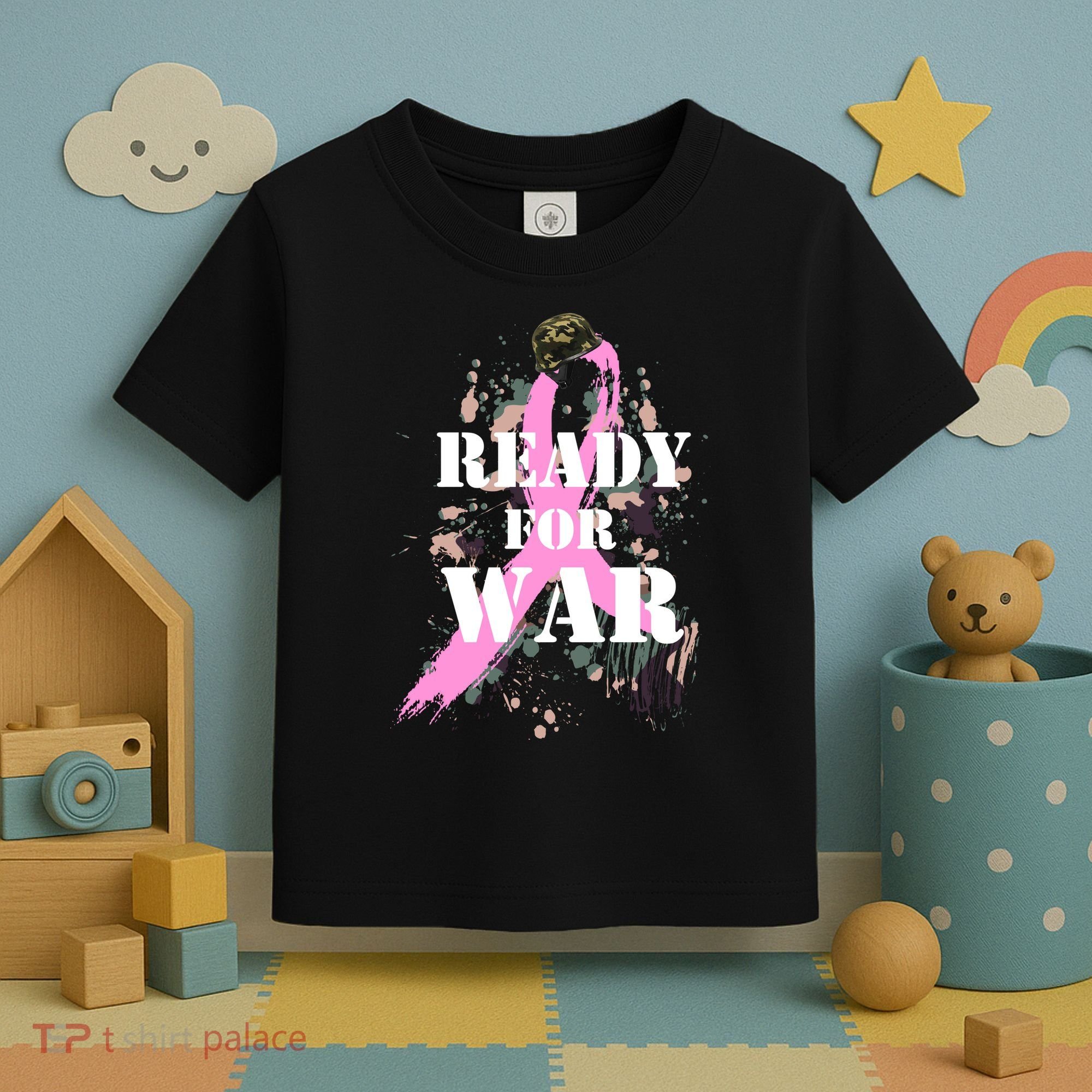 Ready For War Breast Cancer Toddler T-Shirt