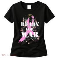 Ready For War Breast Cancer Women's T-Shirt thumb 0