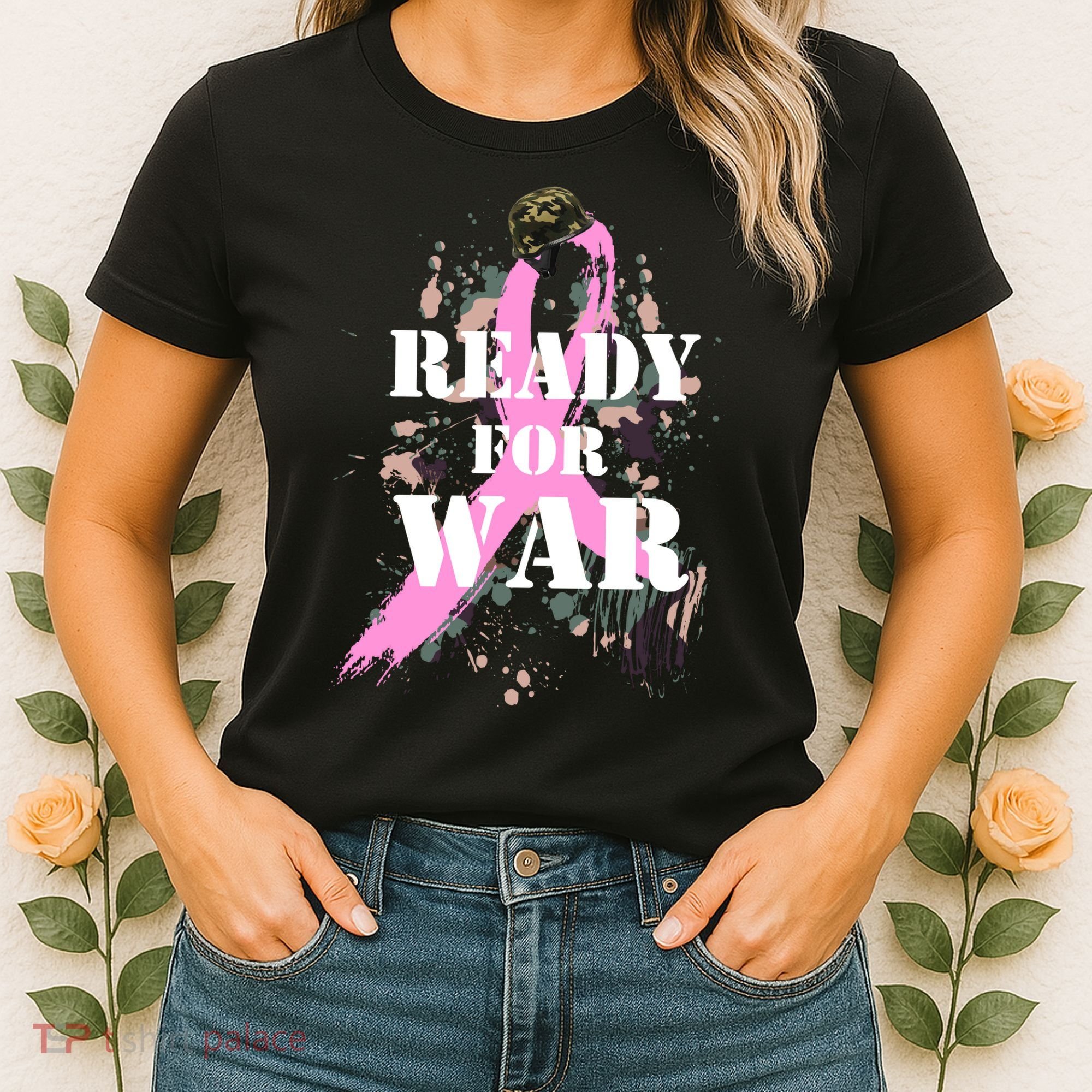 Ready For War Breast Cancer Women's T-Shirt