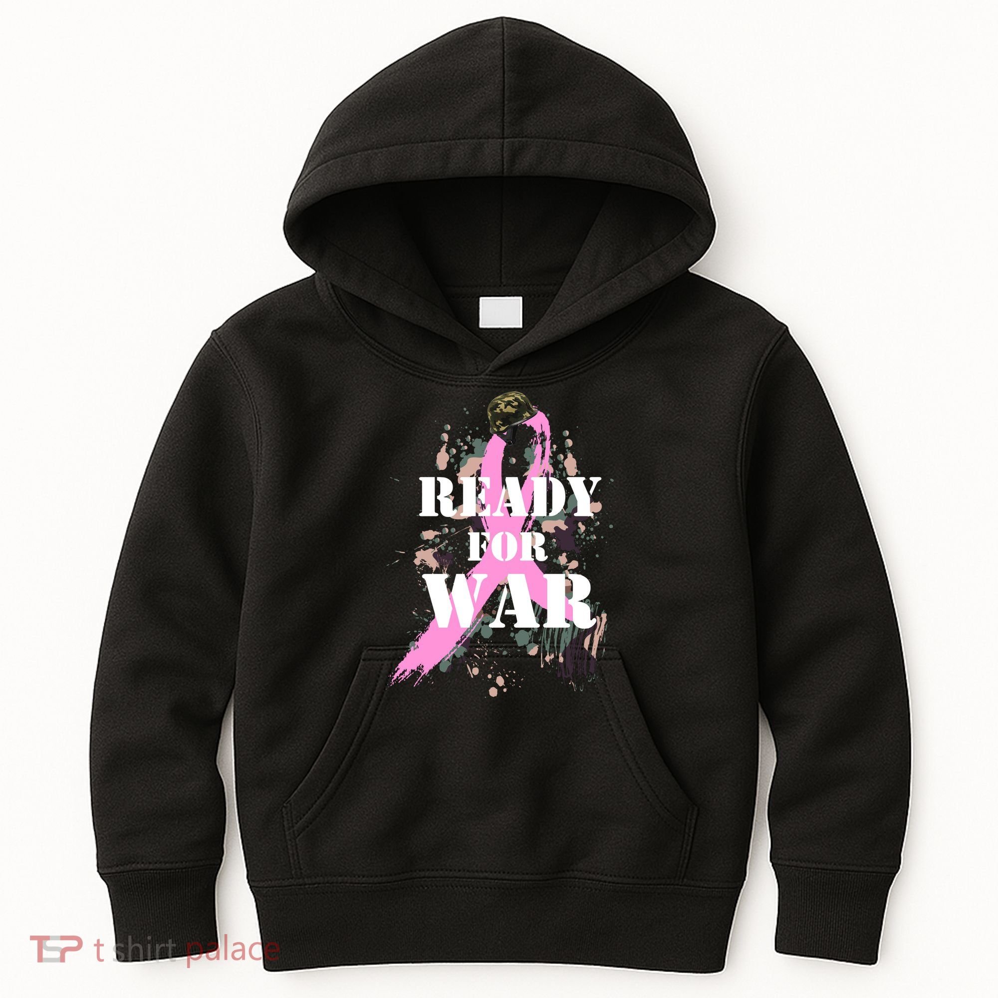 Ready For War Breast Cancer Kids Hoodie