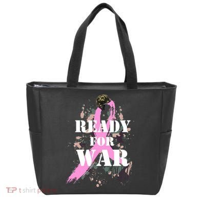 Ready For War Breast Cancer Tote Bag