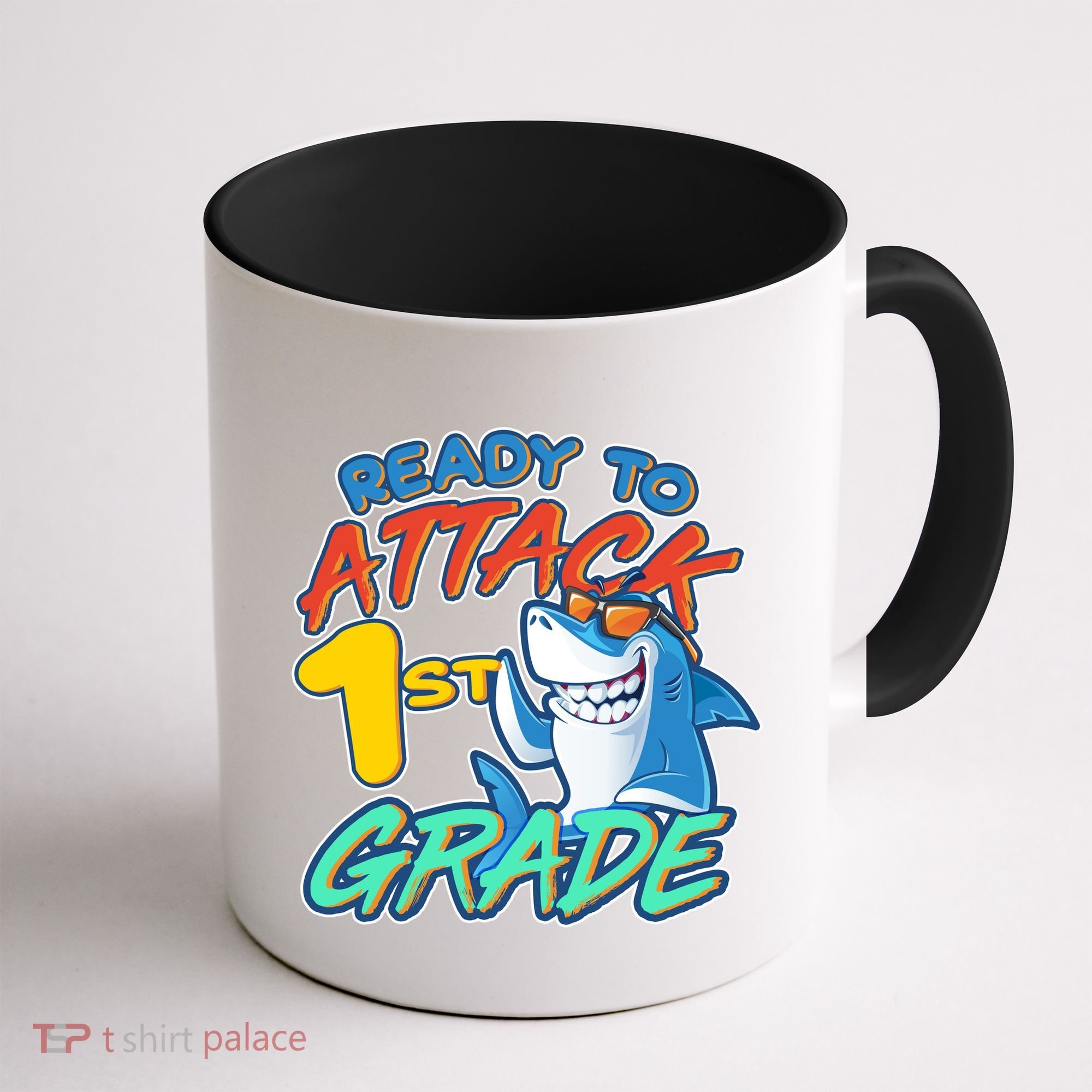 Ready To Attack 1st Grade Shark Coffee Mug