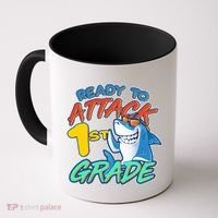 Ready To Attack 1st Grade Shark Coffee Mug thumb 0