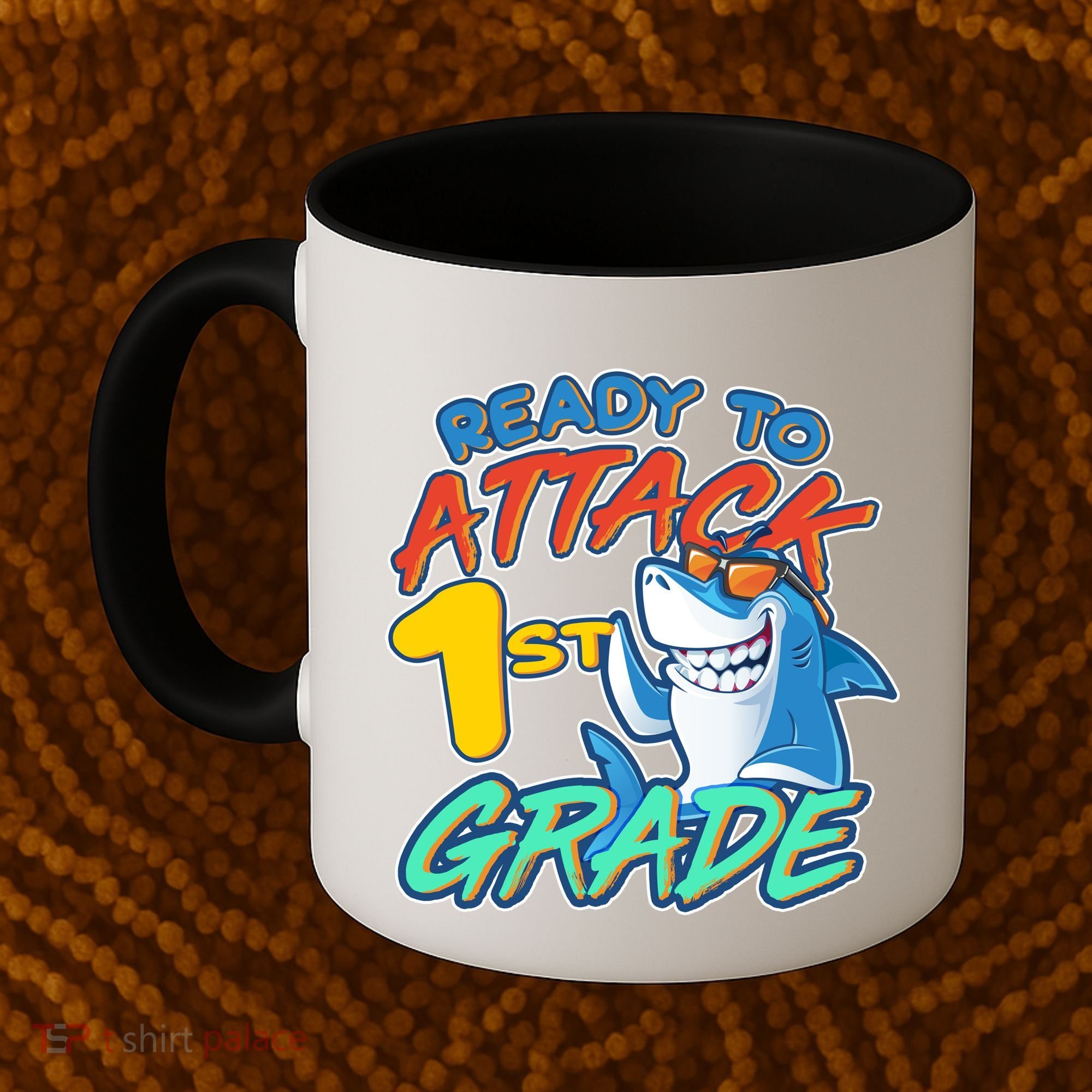 Ready To Attack 1st Grade Shark Coffee Mug