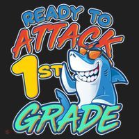 Ready To Attack 1st Grade Shark Tumbler thumb 3