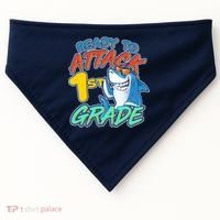 Ready To Attack 1st Grade Shark USA-Made Doggie Bandana thumb 0