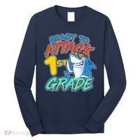 Ready To Attack 1st Grade Shark Long Sleeve Shirt thumb 0