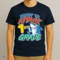 Ready To Attack 1st Grade Shark T-Shirt thumb 3