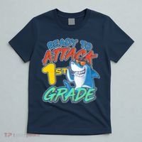 Ready To Attack 1st Grade Shark T-Shirt thumb 5