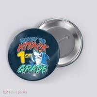 Ready To Attack 1st Grade Shark Button thumb 0