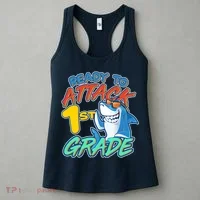 Ready To Attack 1st Grade Shark Women's Tank Top thumb 3