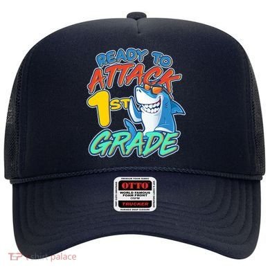 Ready To Attack 1st Grade Shark Hat