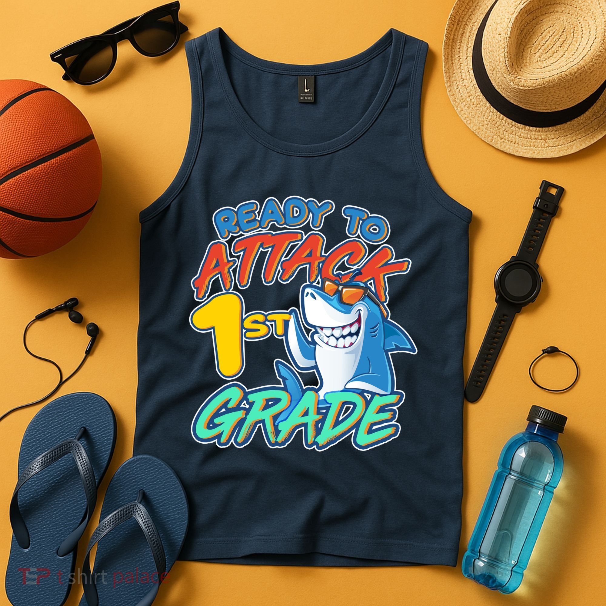 Ready To Attack 1st Grade Shark Tank Top