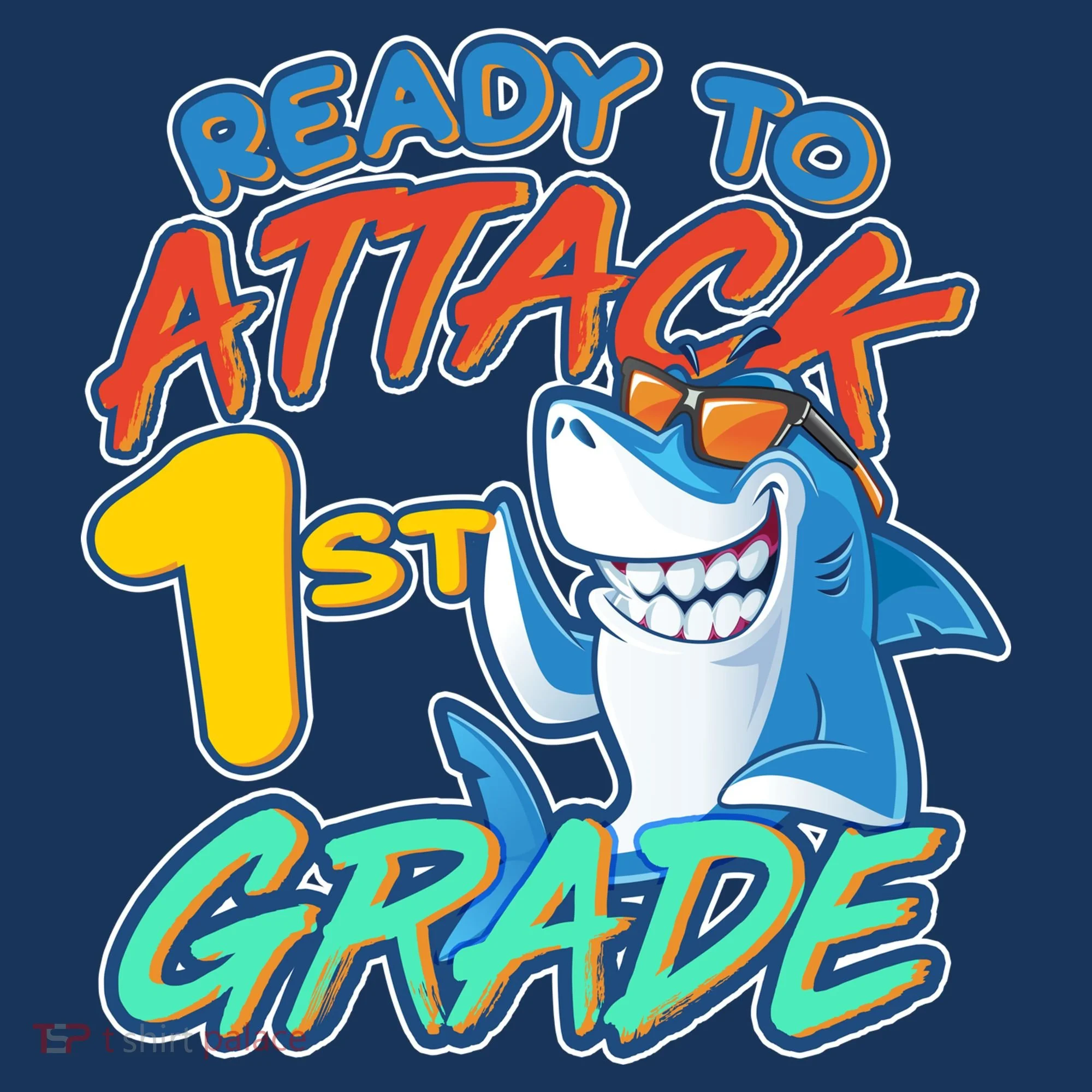 Ready To Attack 1st Grade Shark Women's Long Sleeve Shirt