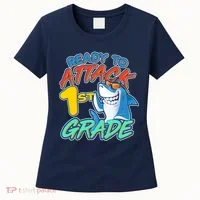 Ready To Attack 1st Grade Shark Women's T-Shirt thumb 0