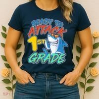 Ready To Attack 1st Grade Shark Women's T-Shirt thumb 2