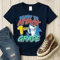 Ready To Attack 1st Grade Shark Women's T-Shirt thumb 3