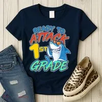 Ready To Attack 1st Grade Shark Women's T-Shirt thumb 3