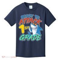 Ready To Attack 1st Grade Shark Kids T-Shirt thumb 0