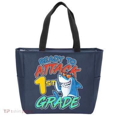 Ready To Attack 1st Grade Shark Tote Bag