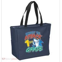 Ready To Attack 1st Grade Shark Tote Bag thumb 2