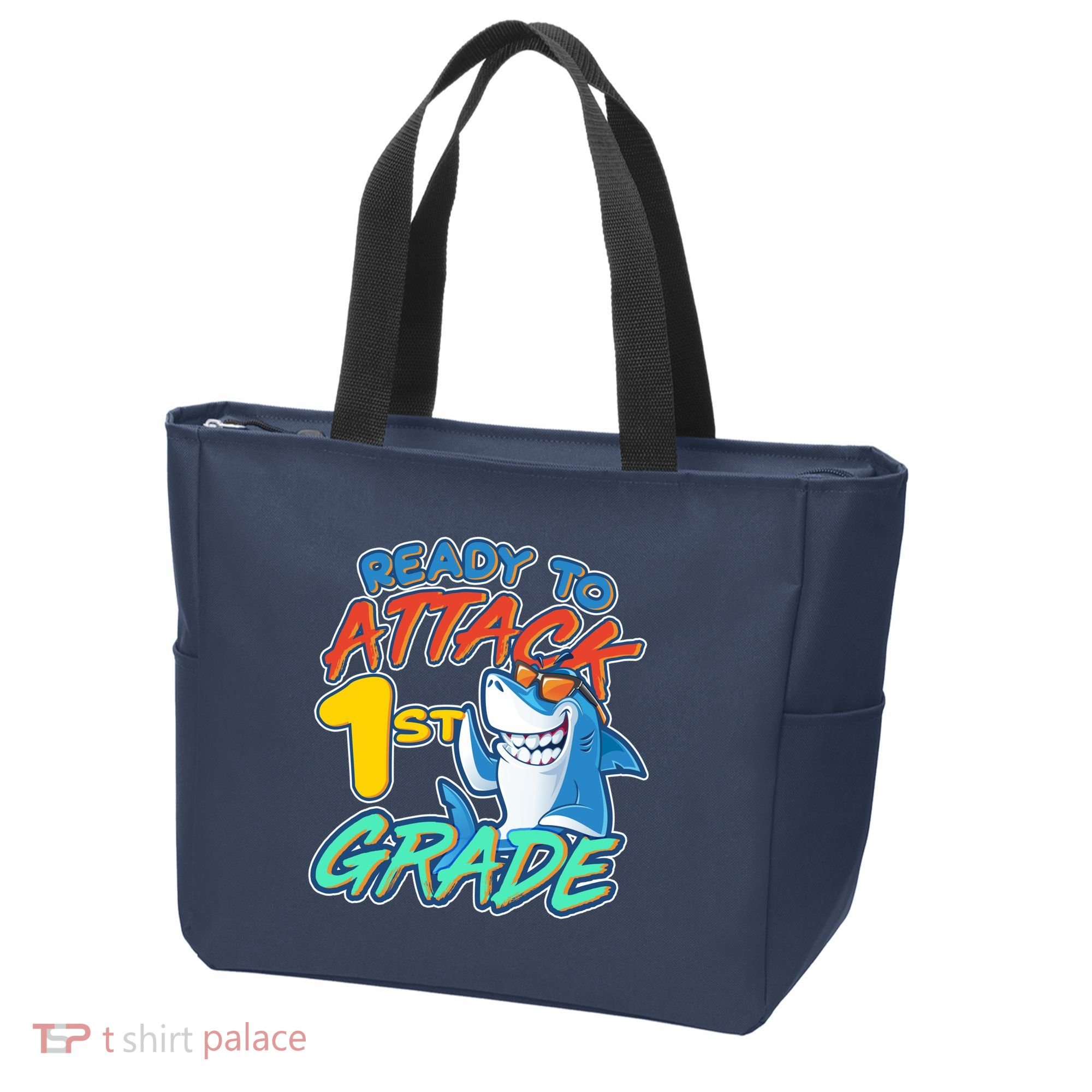 Ready To Attack 1st Grade Shark Tote Bag