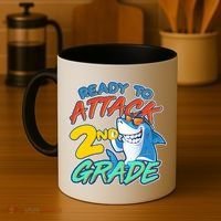 Ready to Attack 2nd Grade Shark Coffee Mug thumb 4
