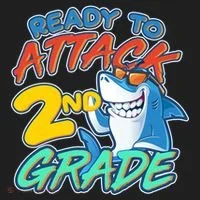 Ready to Attack 2nd Grade Shark Tumbler thumb 3