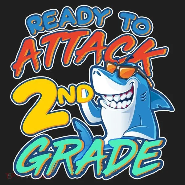 Ready to Attack 2nd Grade Shark Tumbler