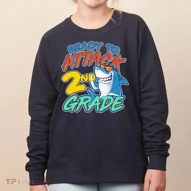Ready to Attack 2nd Grade Shark Women's Sweatshirt