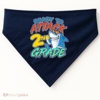 Ready to Attack 2nd Grade Shark USA-Made Doggie Bandana thumb 0