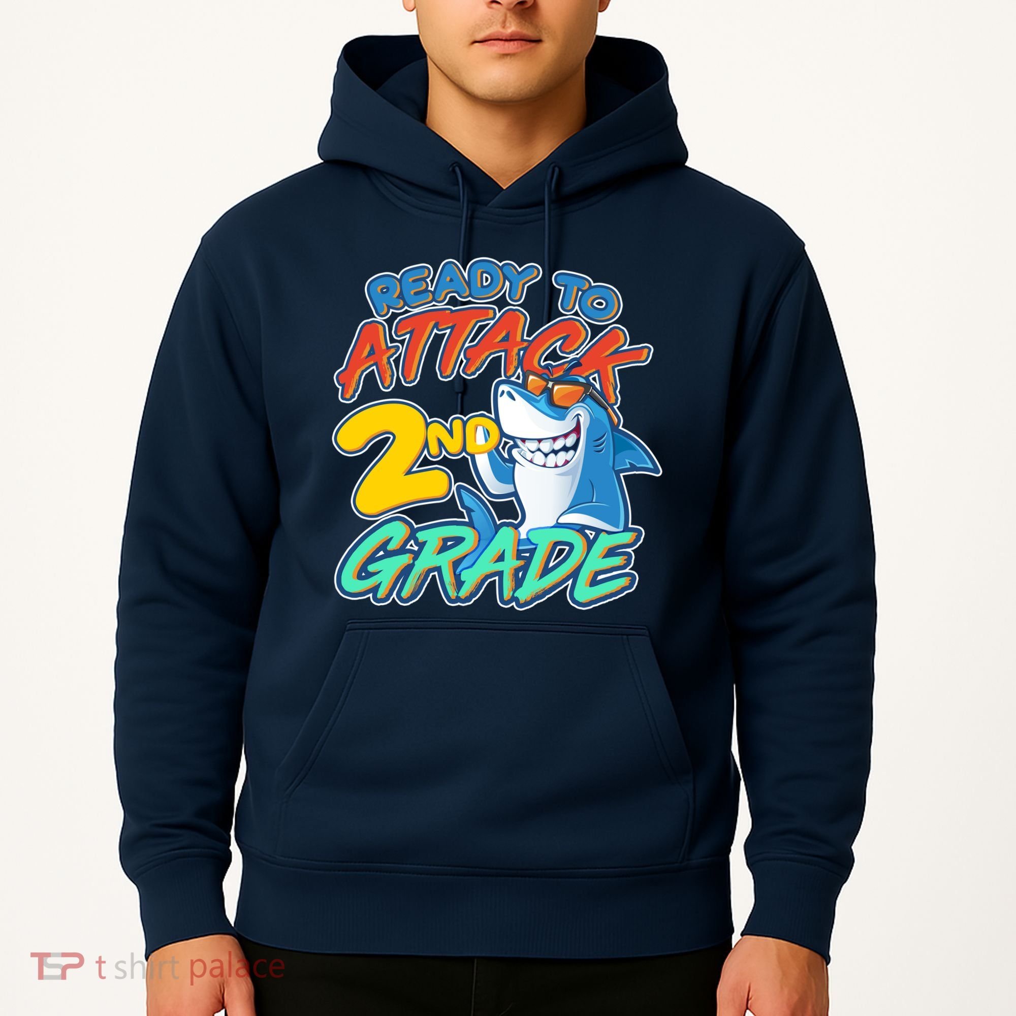 Ready to Attack 2nd Grade Shark Hoodie