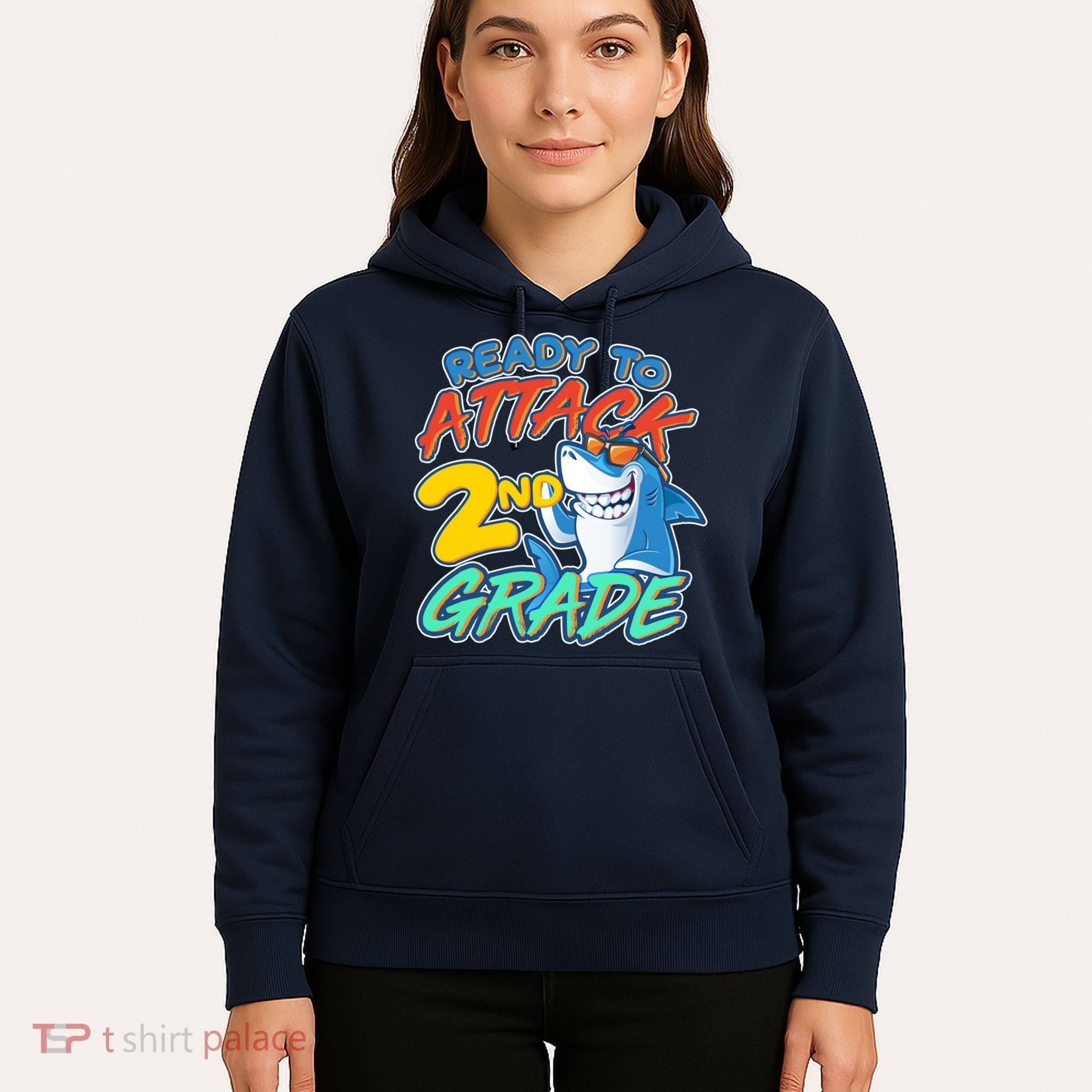 Ready to Attack 2nd Grade Shark Hoodie
