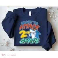 Ready to Attack 2nd Grade Shark Sweatshirt thumb 2