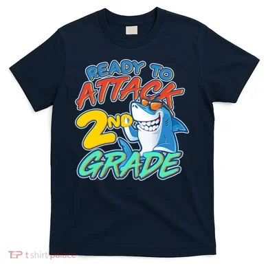 Ready to Attack 2nd Grade Shark T-Shirt