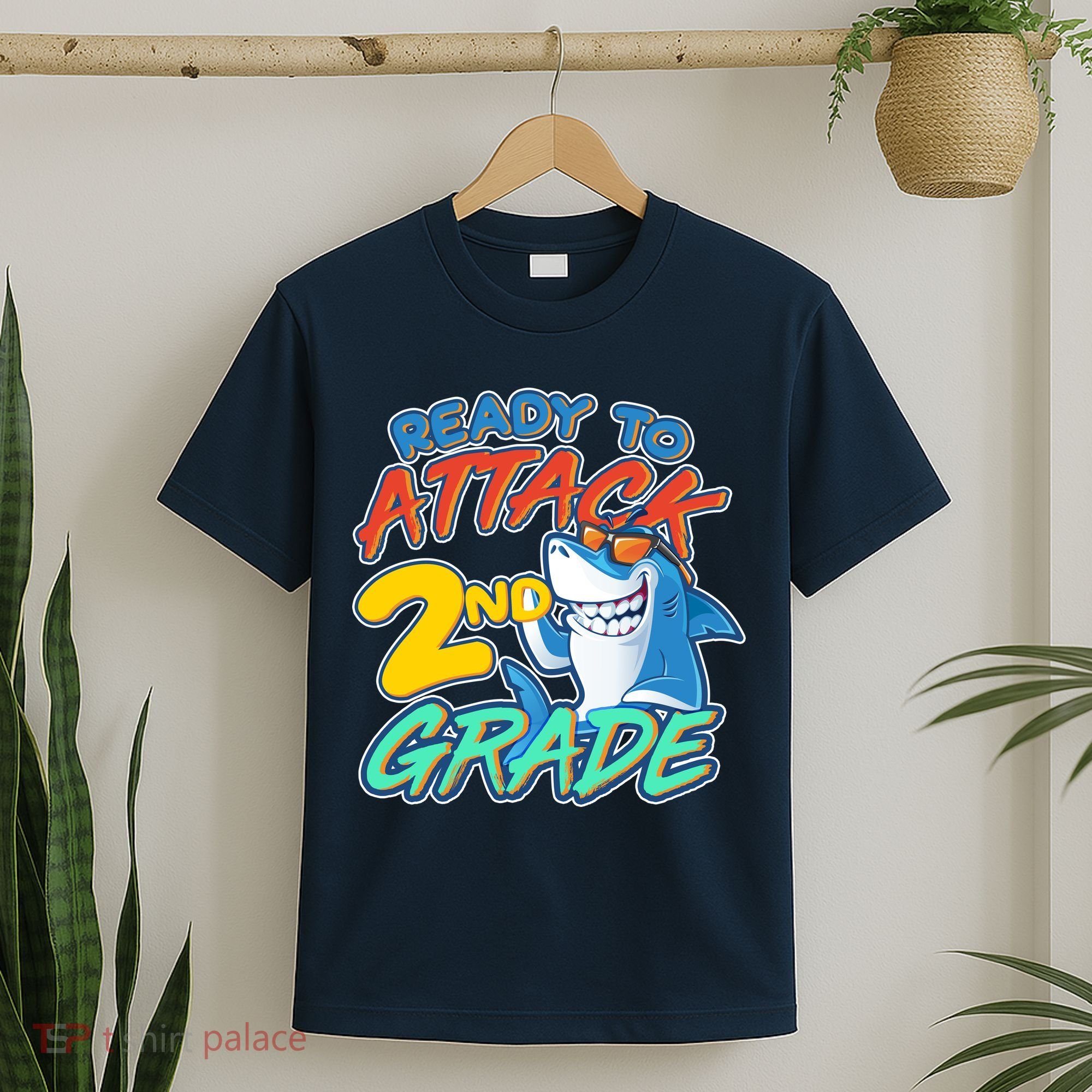 Ready to Attack 2nd Grade Shark T-Shirt