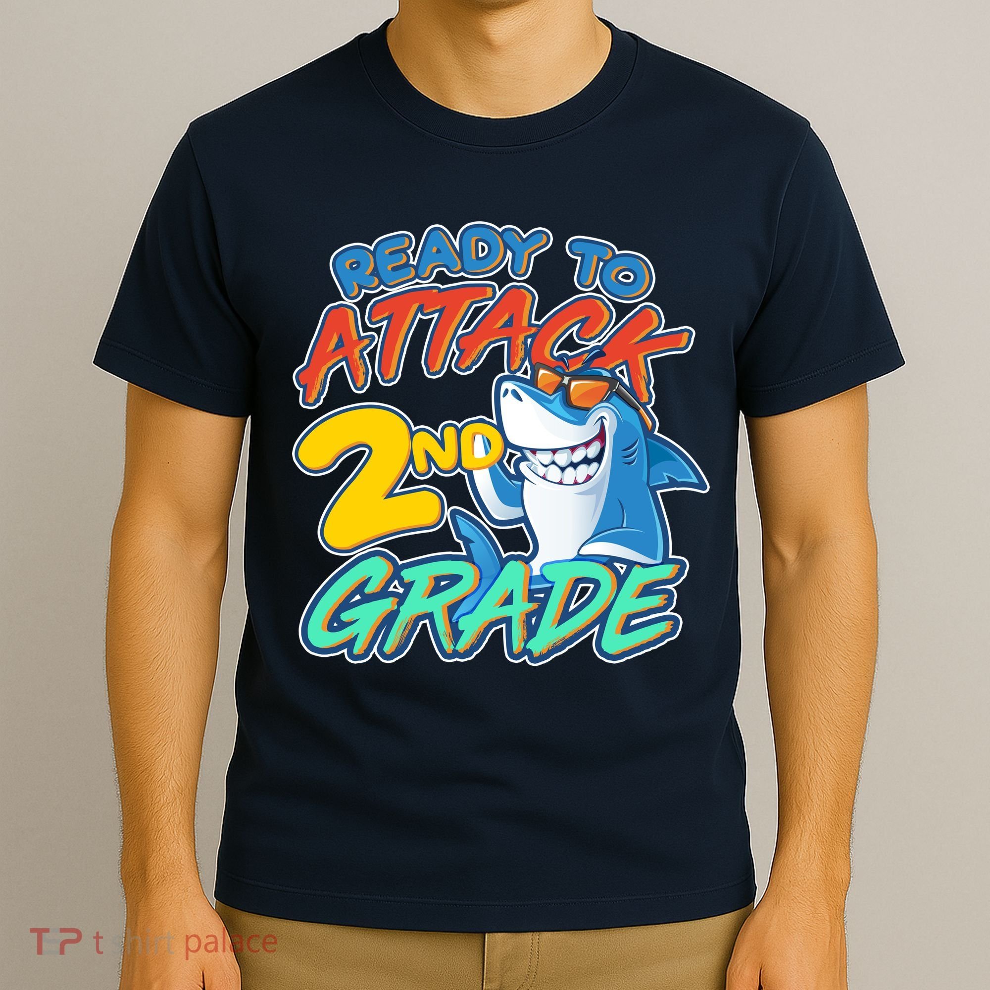 Ready to Attack 2nd Grade Shark T-Shirt