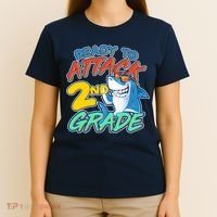 Ready to Attack 2nd Grade Shark T-Shirt thumb 4