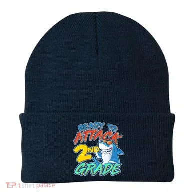 Ready to Attack 2nd Grade Shark Beanie