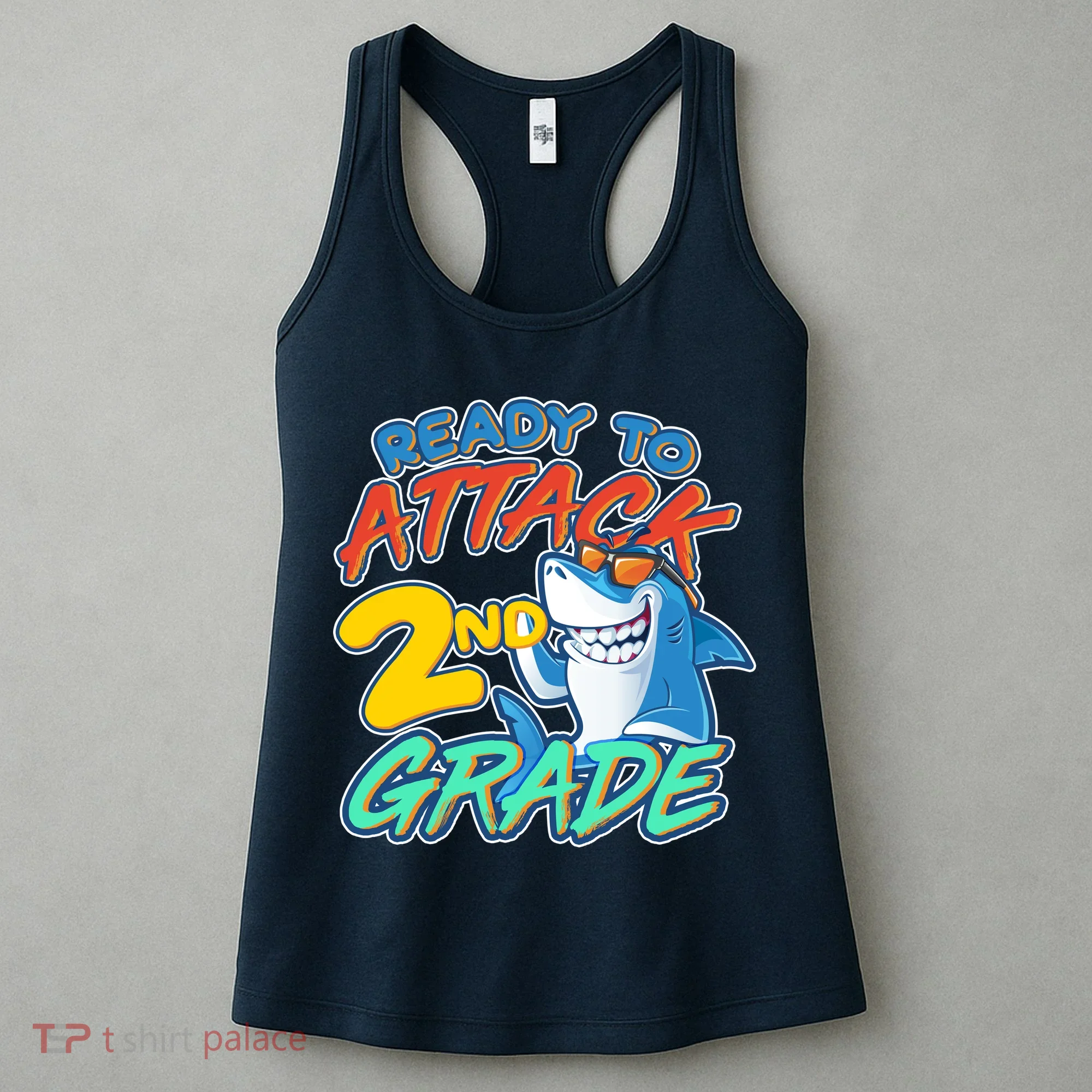 Ready to Attack 2nd Grade Shark Women's Tank Top