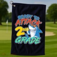 Ready to Attack 2nd Grade Shark Golf Towel thumb 1