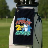 Ready to Attack 2nd Grade Shark Golf Towel thumb 2
