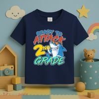 Ready to Attack 2nd Grade Shark Toddler T-Shirt thumb 3