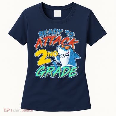 Ready to Attack 2nd Grade Shark Women's T-Shirt