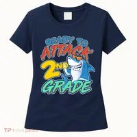 Ready to Attack 2nd Grade Shark Women's T-Shirt thumb 0