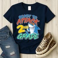 Ready to Attack 2nd Grade Shark Women's T-Shirt thumb 3
