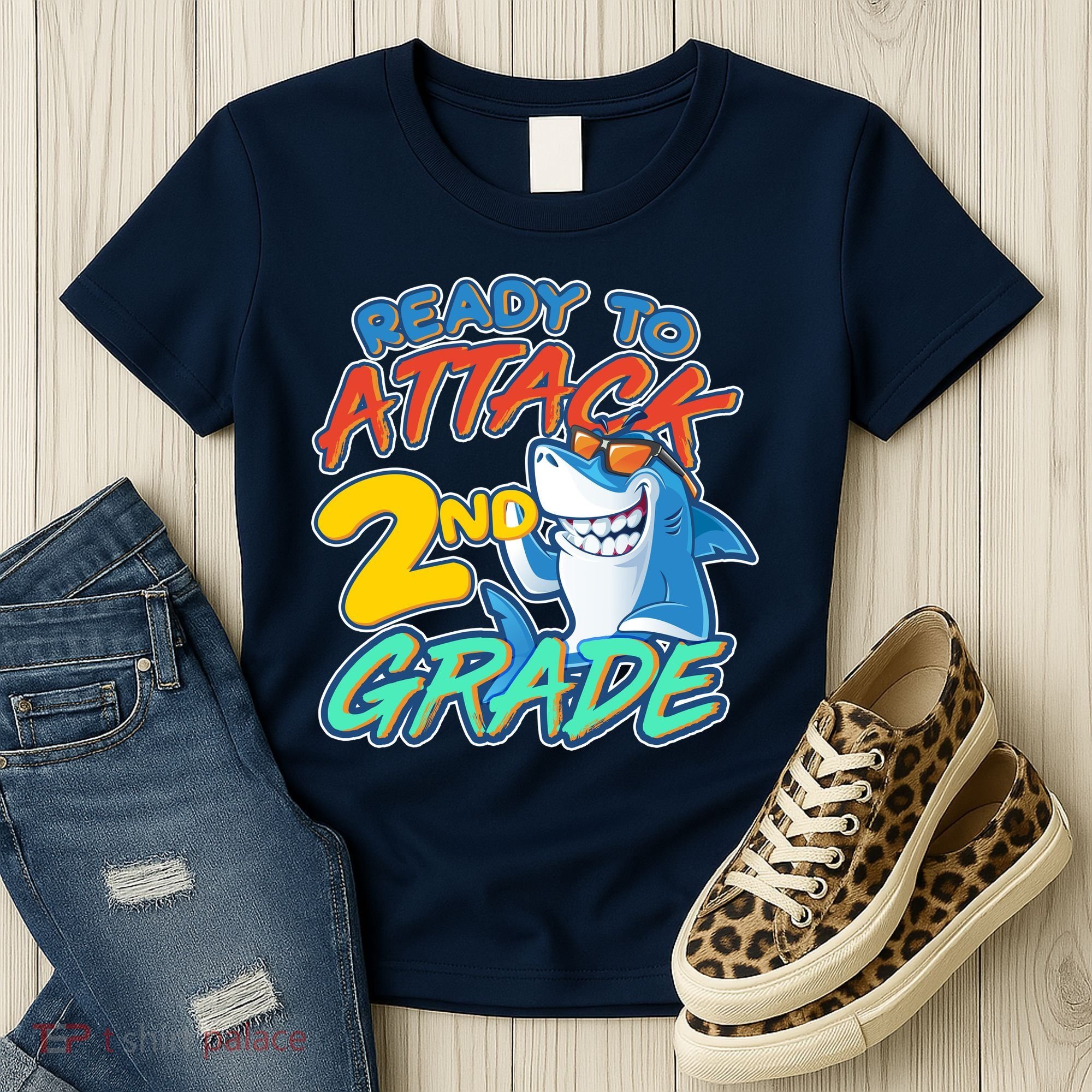 Ready to Attack 2nd Grade Shark Women's T-Shirt