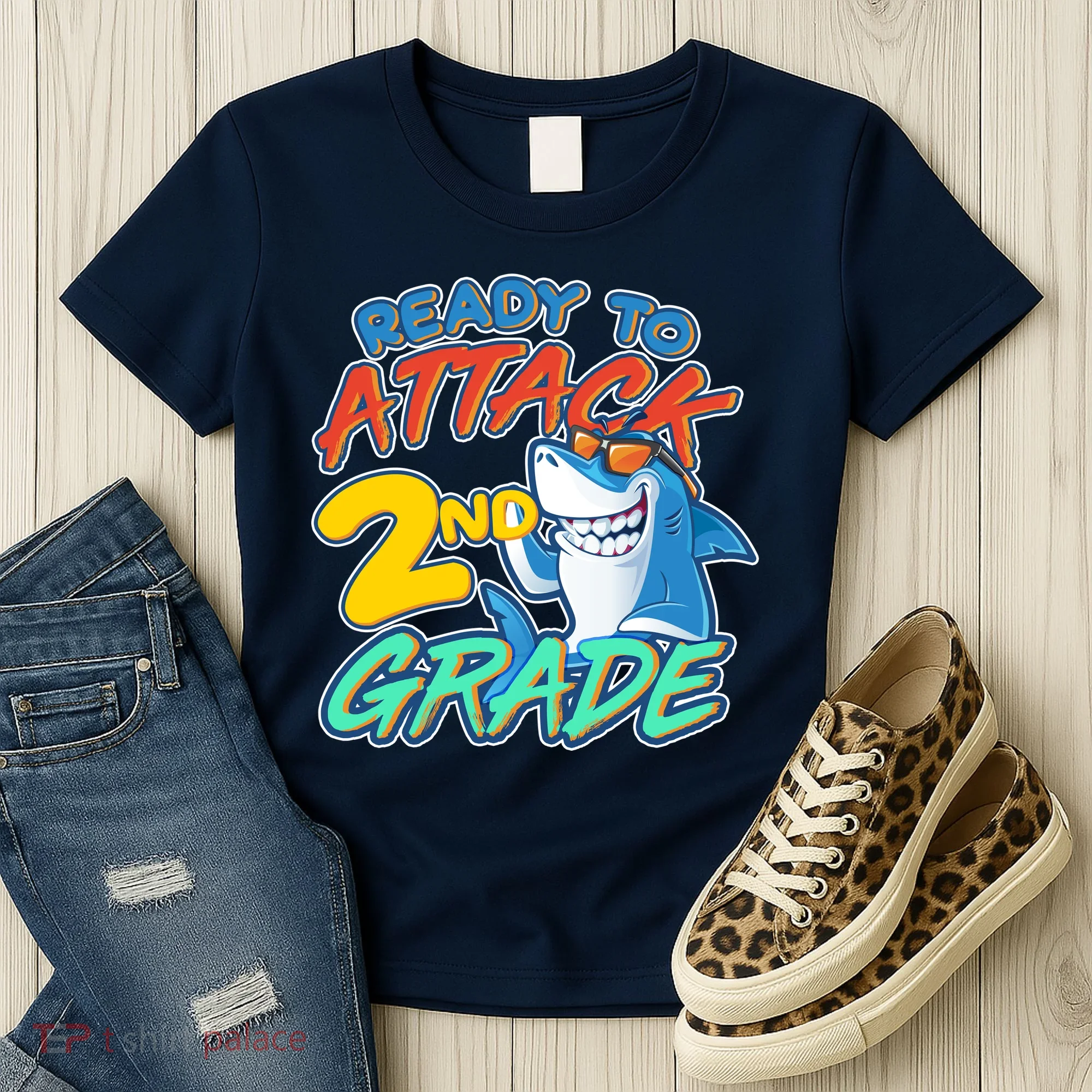 Ready to Attack 2nd Grade Shark Women's T-Shirt