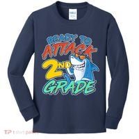Ready to Attack 2nd Grade Shark Kids Long Sleeve Shirt thumb 0